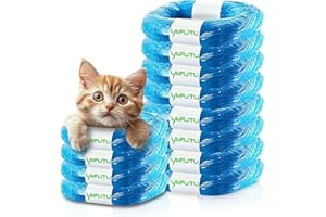 LAIFUTU Pack of 12 Refill Film Nappy Bins for Tommee Tippee & Litter Locker Refill Cassette, Nappy Bin Refill Cassettes 4.5 m, Odour-Proof and Durable Nappy Bin Refill Film (Blue)