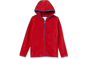 Amazon Essentials Giacca con Cappuccio e Cerniera Integrale in Pile Bambini e Ragazzi