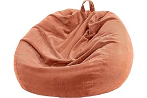 Nobildonna Silla puf para niños y Adultos, Solo Funda (sin Relleno) para Animales de Peluche, 110 x 89 cm