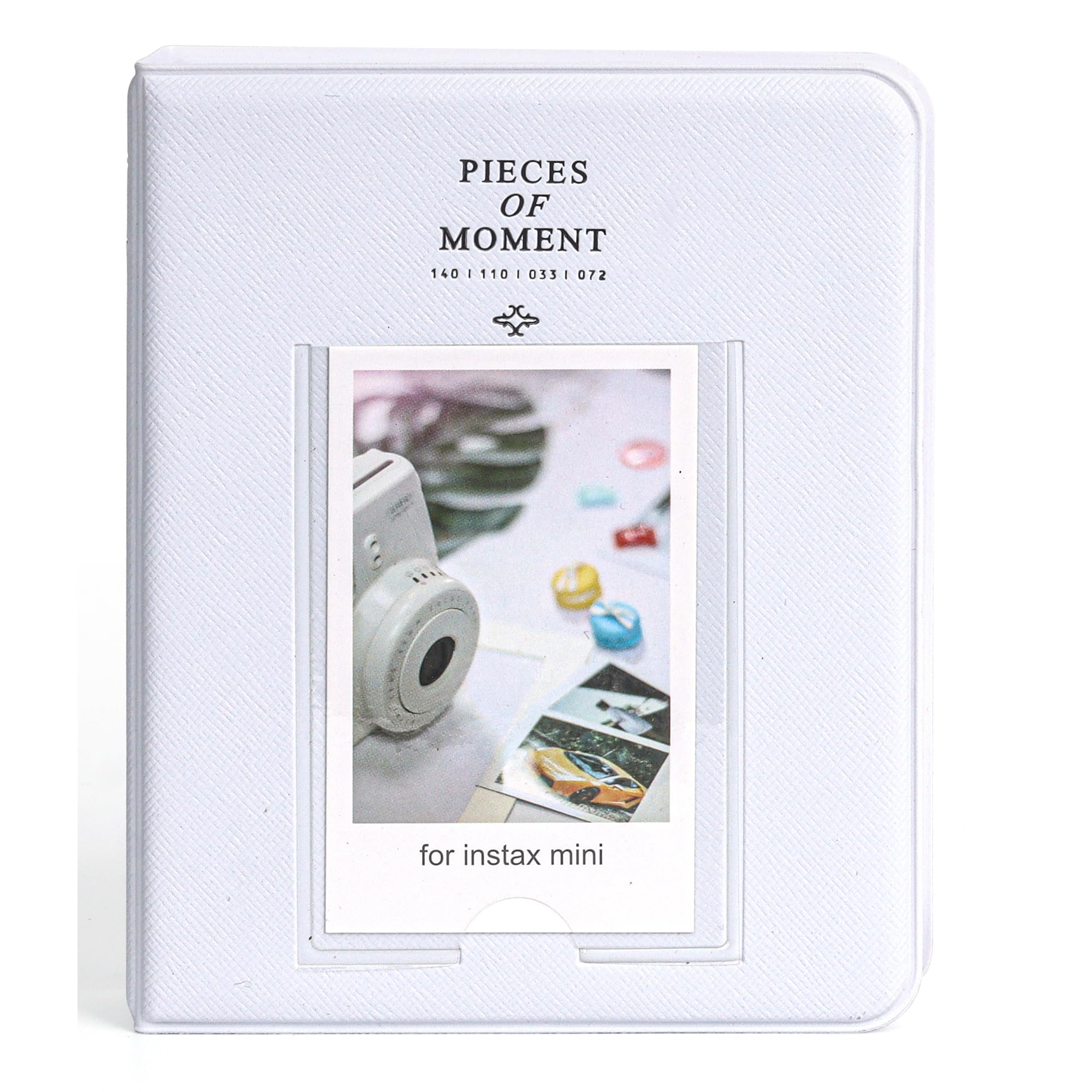 ZENKO 64 Pockets Photo Album for Fujifilm Instax Mini 12 11 9 8 40 Evo Liplay 7S Instant Camera/Mini Link Printer, Polaroid Snap Touch PIC-300 Z2300 Mint Zip Instant Camera Printer- Clay White