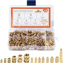 Kit 121 Pezzi Assortiti In Ottone Massiccio - Viti Esagonali M3 M4 M5 M6 M8 M10 M12 - Bolt World