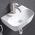 Syon VEGA Premium Ceramic Table Top & Wall Mount Wash Basin (17 inch x 12 inch)
