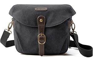 bagsmart Torba na aparat fotograficzny, lustrzanka, torba na ramię na lustrzankę i akcesoria, czarny