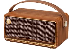 Edifier MP330 Altavoz Bluetooth portátil con Audio de Alta resolución, emparejamiento estéreo Dual inalámbrico RMS de 40W, Sonido de Calidad de 360 °, Tiempo de reproducción de 19H - marrón