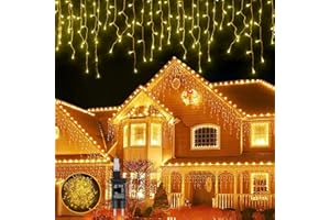 targetone Luces LED blancas cálidas de hadas para uso en interiores y exteriores, 352 ledes, 10 m, 8 modos, luces de alambre de cobre IP44 para fiestas, bodas, jardín, Navidad, salón, patio, cortina