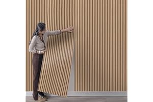Tarwanear 3D Effect Wood Slat Wallpaper Light Brown Striped Wood Grain Panel Wallpapers 0.53x9.5m Retro Faux Wooding Panel Wall Feature Wall Paper for Living Room Bedroom Hallway
