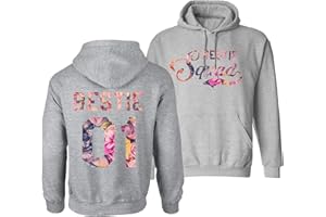 Tom's Couples Shop Best Friends Pullover für Zwei Mädchen 1 Stück Bestie Squad Beste Freunde Hoodie für 2 Sister Freundin Pulli BFF Geschenke