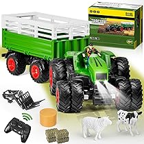 Moissonneuse Batteuse Jouet Moissonneuse Batteuse Télécommandée Joellfuner - Tracteur Ferme Enfant Avec Remorque Et Accessoires Les Aventuriers Du Rail