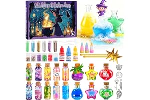 Tutukyle Zaubertrank Set Kinder, Adventskalender 2025 für Kinder ab 6 Jahren, Magische Zaubertrank Fläschchen zum Mischen Experimentieren, Kreatives Geschenk Magic Potion