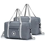YOODI Borsone da Viaggio 45x36x20 cm,40L Bagaglio a Mano Pieghevole Ultra Leggero Ripiegabile con Fissato Sulla Custodia del 
