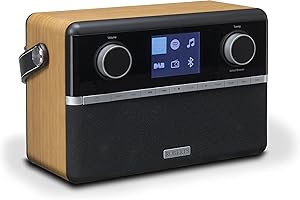 Roberts Radio Stream 94i Stéréo Internet Radio WiFi/Bluetooth Bois - Cerise