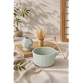 4l&uuml; Matcha Set Kase Kaşık Whisk Tutucu Bambu Whisk &Ccedil;ırpıcı ve Bambu Kaşık mt248