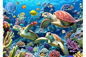 BESDRETOR Jigsaw Puzzles 500 Pieces for Adults Puzzles for adults 500 Piece Puzzle Educational Games -Sea Turtle Puzzle Gifts