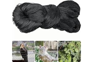MAILEKT Filet Anti Oiseaux 10m X 10m, Filet Protection Oiseaux, Filet Anti Pigeon, Filet d'étang Contre Les Oiseaux Maille de 5 cm- Stable aux UV et Résiste Aux Intempéries