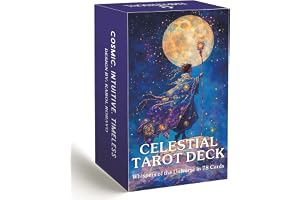 Heavenly Tarot Deck, Tarotkort med guide, tarotkort för nybörjare, nyanser spådomsdäck och ljus för självsökning