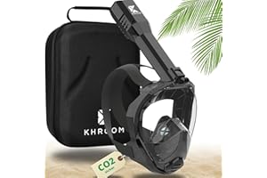 ‎KHROOM Khroom Schnorchelmaske Erwachsene Vollmaske | In Höhle der Löwen vorgestellt | Unsere Beste CO2 sichere Tauchermaske Seaview Pro zum Schnorcheln | Vollgesichtsmaske Schnorchelmaske