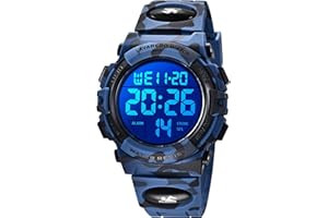 BEN NEVIS Reloj Digital para Niños para Deportes al Aire Libre Multifunción Resistente al Agua Reloj Digital con Alarma LED y Fecha de Calendario para Niños de 6 a 15 Años