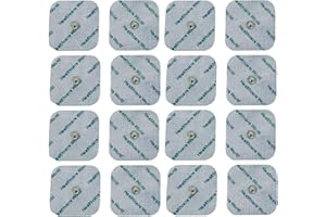 Healthcare World Tens Electrode Pads 5x5cm Self-Adhesive Electrodes With 3.5mm Stud Connection (16 pcs) Compatible With Beurer, Sanitas, Boots, Kinetik Tens Machines