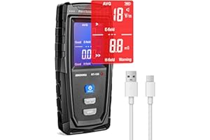 Medidor EMF ERICKHILL, detector de radiación de campo electromagnético digital recargable, detector EMF LCD de mano, gran probador para inspecciones EMF en el hogar, la oficina