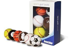 LONGRIDGE Balles de Golf Nouveauté - Multisports (Lot de 6)