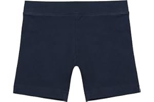 Listers Schoolwear Girls Dance Modesty Shorts 100% Cotton Breathable and Safety Dress Short Kids Stretchy Dancing Bike Pants Cycling Shorts for Girls Size 4-16 Years Black