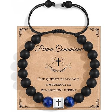 Bracciale Regolabile Con Croce E Baseball + Carta Auguri | Regalo Religioso Per Ragazzi Giovani Atleti