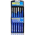 S&R 6-Piece Pin Punch Set – Hardened Chrome Vanadium Steel | Precision Metalworking & Mechanics Tools | DIN 6450 C Certified