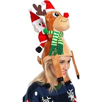 Elfenhut Für Erwachsene – Rot/grün Mit Glöckchen & Ohren, Für Weihnachtsfeiern & Als Weihnachtsmann-Helfer-Accessoire
