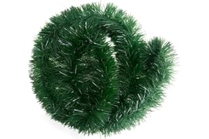 ZEPPHI 2 sztuki zielonej girlandy świątecznej 12m, sztuczna girlanda jodłowa, girlanda bożonarodzeniowa na schody, dekoracja świąteczna do wnętrz i na zewnątrz, na wianki, przyjęcia, dekoracje kominka