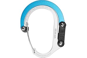 Gear Aid HEROCLIP (Pequeño) Clip y Gancho para Equipo con Mosquetón, para Colgar Bolsas, Carteras, Linternas, Cochecitos, Herramientas, Cascos, Botellas de Agua