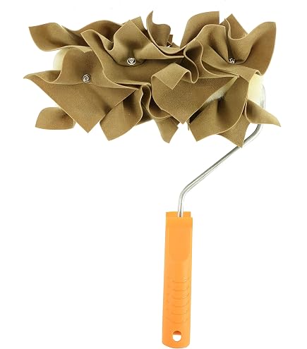 Tree Bark Pattern Drywall Texture Roller – 9-Inch Paint Roller For Walls & Ceilings, Rustic Finish For Home Renovations & Repairs