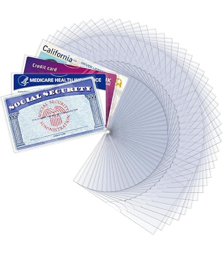 Medicare Card Holder Protector Sleeves, Social Security Card...