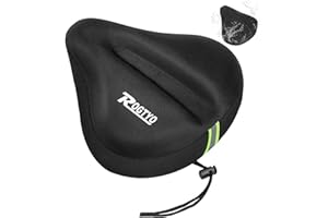 ROGTYO Funda Sillín Bicicleta Gel Funda De Gel para Sillín De, Asiento de Conducción Grande, Cómodo y Transpirable con Impermeable para Asiento De Bicicleta Estática 27 x 25cm
