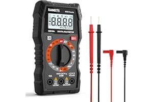 Multimeter mit 4000 Zählungen, KAIWEETS KM100s Digital Multimeter für AC/DC Spannung, DC Strom, Durchgang, Widerstand, Diode (mit Messleitungen)