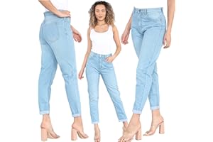 imporio 11® Women Denim Mom Jeans Ladies Denim Boyfriend Mom Jeans UK Sizes 8-20