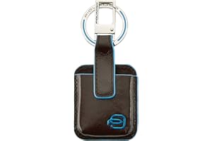 Piquadro Blue Square Portachiavi, Pelle, Mogano, 10 cm