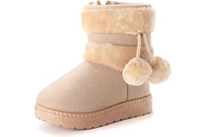 Vorgelen Kinder Wärme Gefütterte Schneestiefel Mädchen Winterschuhe Baby Rutschfest Stiefel Kleinkindschuhe Weichsohlen Schlupfstiefel