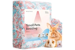 BUCATSTATE Hamster Bedding 20L, 99% Dust-Free and Odor Control Guinea Pig Bedding, Natural Paper Rabbit Bedding for Cages Rat Syrian Dwarf Hamster Hedgehog (Confetti)