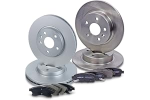 ATEC Germany Set freni incl. dischi anteriori Ø 276 mm ventilati + posteriori Ø 268 mm pieni + pastiglie freno Compatibile con CHEVROLET AVEO Hatchback (T300), CRUZE, OPEL ASTRA J (P10)