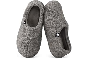 VeraCosy Women's Fuzzy Slippers Warm Comfy Memory Foam Non-slip House Shoes