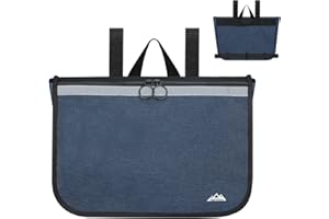 supregear Wheelchair Carry Bag - Accessories Pouch for Rollator, Walkers, Power Wheel Chairs and Knee Scooters - Side Armrest Storage Organizer for Elderly Seniors - Lightweight Portable Travel Tote