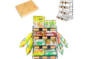 ODOXIA Expositor De Caramelos Y Golosinas | Organizador De Caramelos | Organizador De Snacks Para Mostrador | Expositor De Snacks Para Mostrador | Estante De Aperitivos Y Patatas Para Tiendas, Oficinas