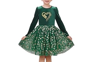 Sunny Fashion Vestido para niña Azul Corazón Tul Fiesta Terciopelo Fiesta Invierno Calentar Fiesta 6-12 años