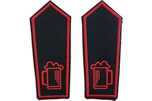 ‎FEUER1 Dienstgrad-Schulterklappen NRW Spezial ohne Knöpfe: Getränkewart (rot/rot)