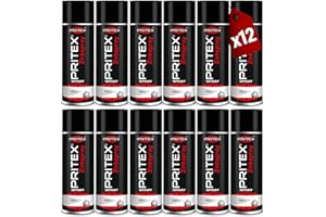 ‎PRITEX PRITEX – Zinkspray Hell 12 x 400 ml als Rostschutz für Metalle – Korrossionsschutz Grundierung – hitzebeständige Rostschutzfarbe – hervorragendes Haftvermögen & hohe Abriebfestigkeit