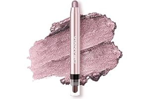‎LUCOSS Lucoss Cream Lidschatten Stift, Hochpigmentierter Lidschattenstift, Perlglanz-Seidenraupen-Lidschatten-Stift, Wasserfester, Lang anhaltender Eye Highlighter Stick (#03 Violett-braun)