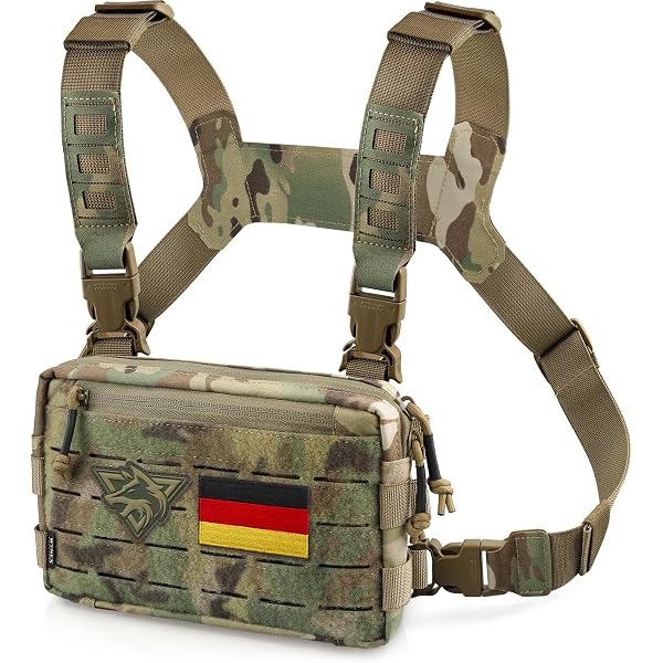 WYNEX Tactical Drop Pouch – Unterbauch-Tragetasche Aus 500D Cordura, Mit Klett, Elastischen Bändern & Drainage, Für JPC, AVS, CPC & Co.