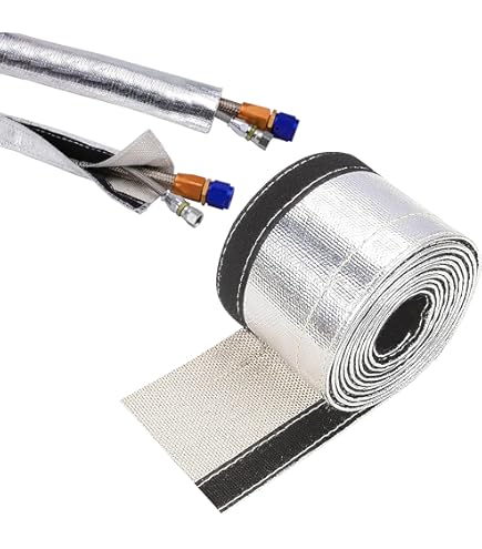 Sporacingrts Metallic Heat Shield Thermal Sleeve Insulated Wire Hose Cover 5M - View #4