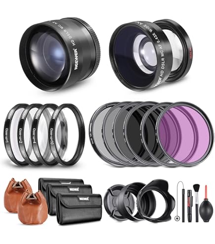 Opteka Color, UV, CPL, FLD Filter Kit With Tripod, Case, And 12-in-1 Cleaning - Foto 8