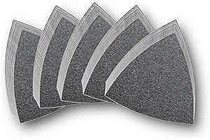 Fein Zestaw drobnych tarcz szlifierskich (długość krawędzi 80 mm, zawartość po 10 sztuk, ziarno 60, 80, 120, 180, 240, bez otworów, z mocowaniem na rzepy) 63717082033